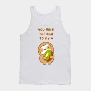 You Hold the Keys to My Heart Kiwi Sloth Tank Top